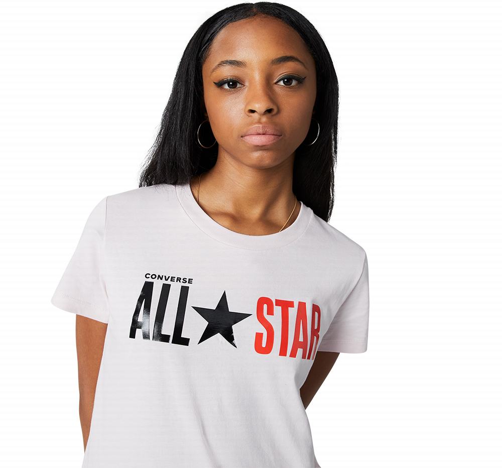 Camiseta Converse All Star Mulher Rosa 762814THS